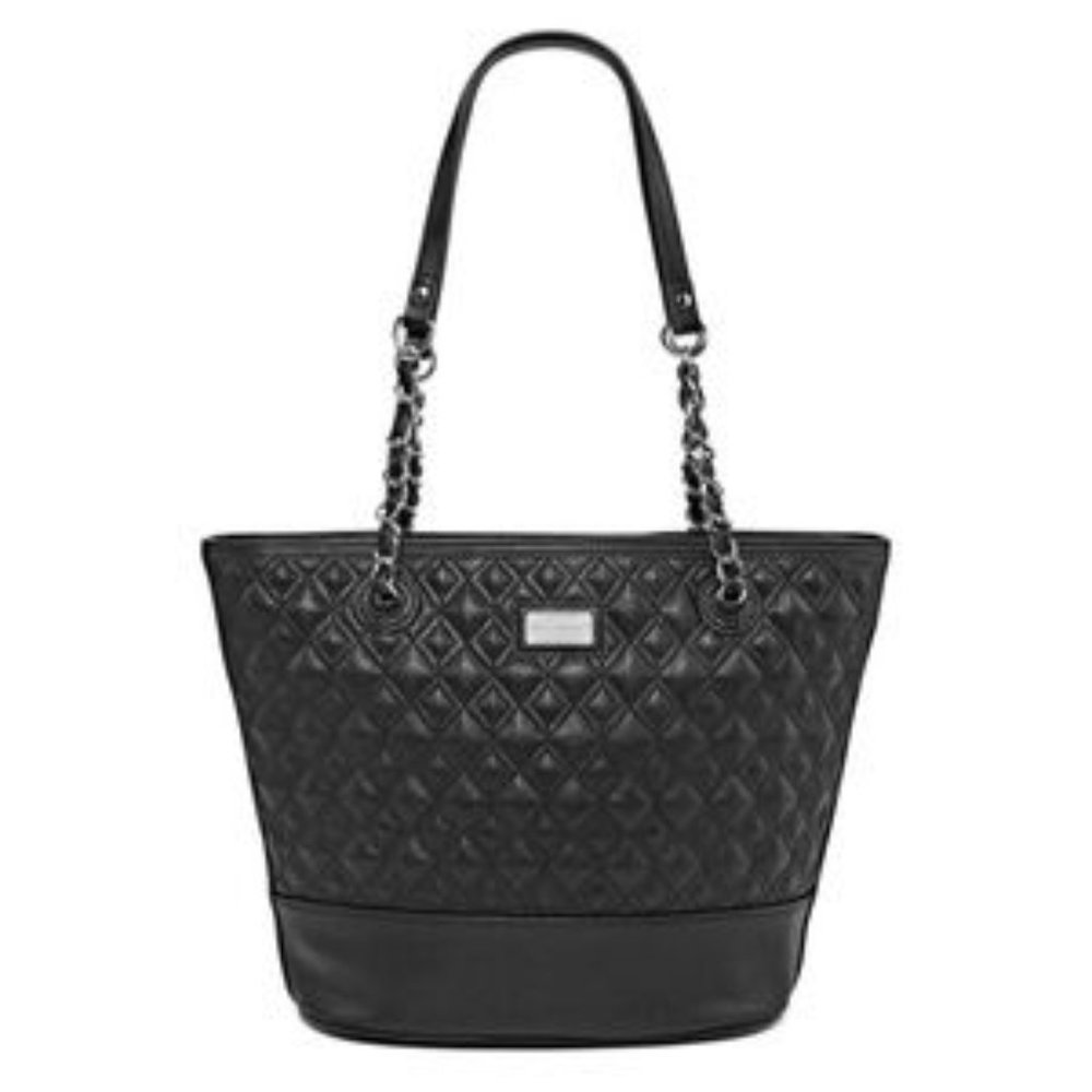 Liz Claiborne Quilted Shopper Tote, Black